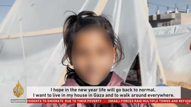 Los menores de los campos de refugiados en Gaza pidieron que todo regrese a la normalidad. Foto: Al Jazeera   