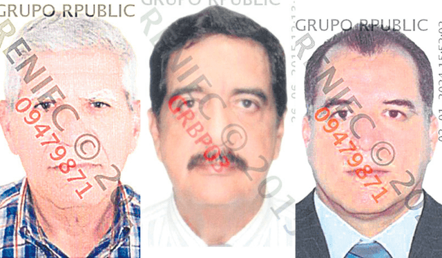  Percy Salcedo Sandoval, José Salinas Zuzunaga y Carlos Sánchez Noriega. Foto: composición La República    