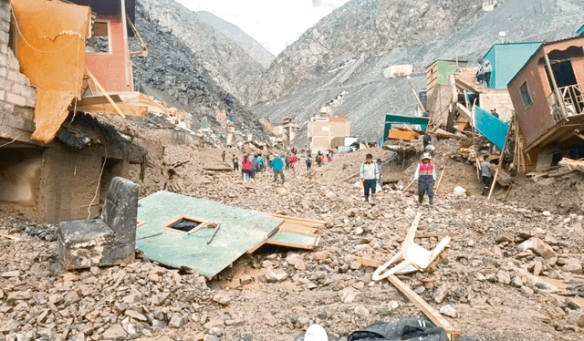  Quebrada peligrosa. Miles se verían perjudicados con el paso de un huaico en Canta. Foto: difusión    