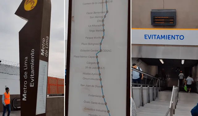  Estación Evitamiento de la Línea 2. Foto: captura de YouTube   