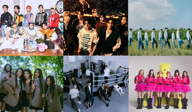 Grupos de k-pop que conforman el lineup de los Golden Disc Awards 2024. Foto: composición LR   
