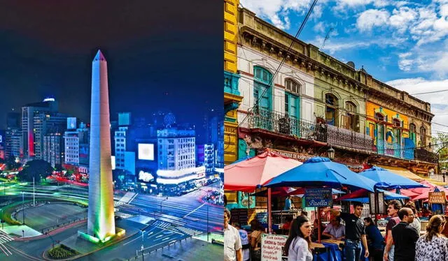  En Argentina lugares como el Obelisco y La Boca son icónicos para visitar. Foto: composición LR/Tripadvisor   