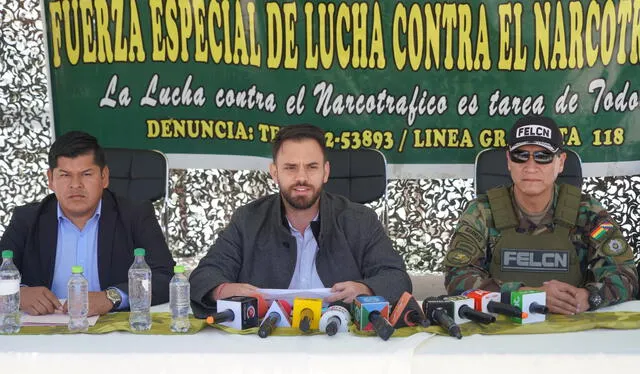 Eduardo del Castillo anunció la incautación desde la ciudad de Oruro. Foto: @EDelCastilloDC/Twitter   
