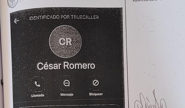Reporte de verificación del número telefónico de César Romero   