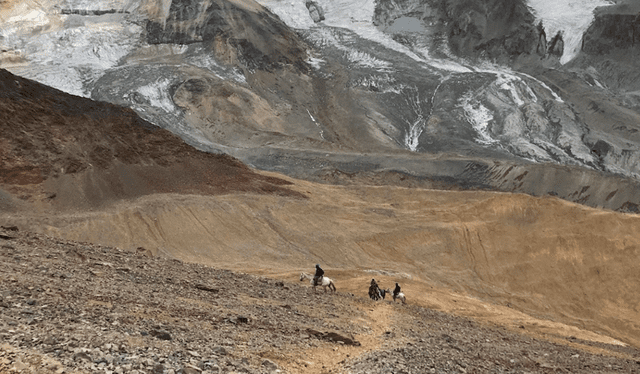  El calentamiento global ha tenido un fuerte impacto en el Valle de las Lágrimas. Foto: Google/Maximiliano Maldonado   