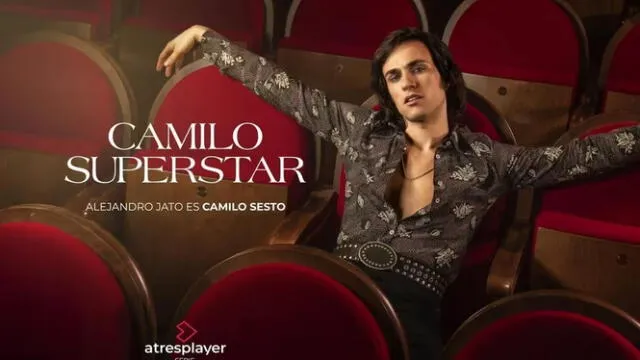  Alejandro Jato interpreta a Camilo Sesto en 'Camilo Superstar'. Foto: Atresplayer   