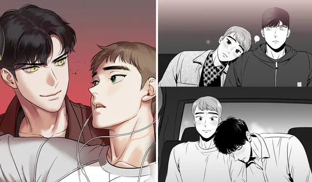  'BJ Alex' es el manhwa BL. Foto: composición LR/Lezhin/Twitter/@_MinGwa<br> 