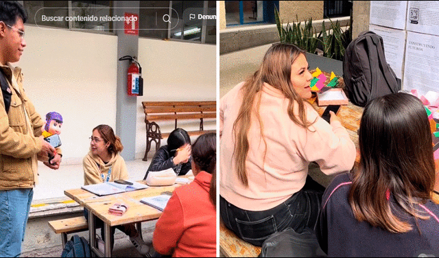  Muchos estudiantes se mostraron sorprendidos, ya que no imaginaron que les cobraran por decirles la hora. Foto: composición LR/TikTok/@josecasti11o   