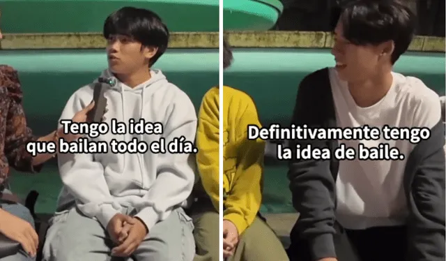  Los jóvenes impresionaron con sus respuestas. Foto: captura de TikTok/@axel_channel3004   