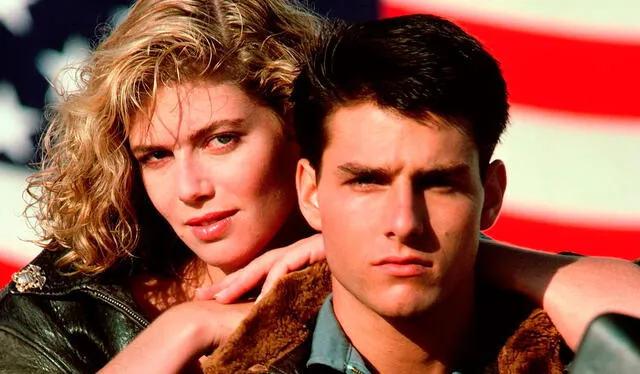 Tom Cruise compartió roles con Kelly McGillis en ‘Top Gun’, la primera película de la saga. Foto: Paramount 