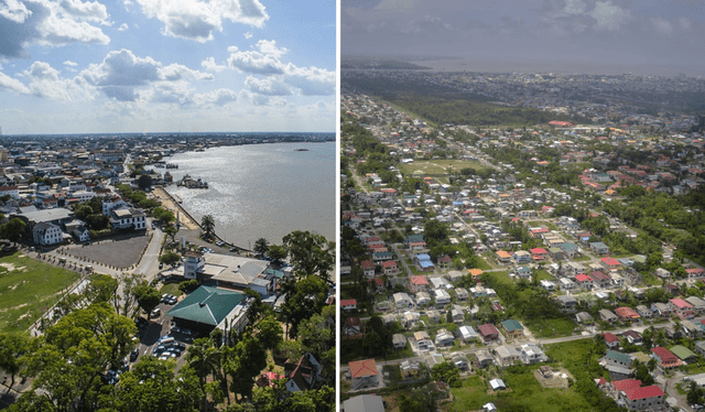 Guyana, Surinam y Brasil son los países de Sudamérica que no hablan español. Foto: composición LR/National Geographic/BID   