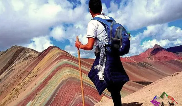 La montaña de 7 colores tiene una espectacular vista. Foto: Difusión   