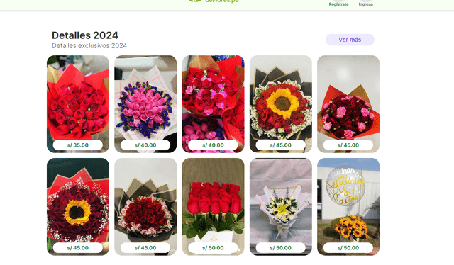  El Mercado Mayorista de Flores también cuenta con una página web. Foto: Mercado de flores   