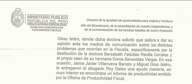 El testimonio de Eduardo Roy Gates confirma las declaraciones de Jaime Villanueva. Foto: Ministerio Público    