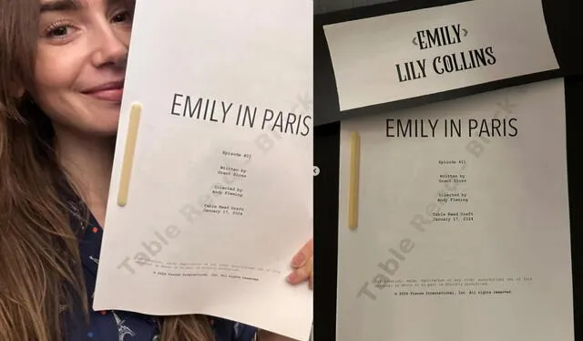 Temporada cuatro de 'Emily en París' en camino. Foto: captura Lily Collins Instagram   