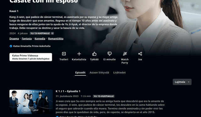  ‘Cásate con mi esposo’ en Amazon Prime Video. Foto: captura de Prime Video   