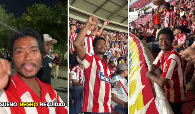 El vendedor ambulante se hizo viral al cumplir su sueño de ir al estadio. Foto: composición LR/TikTok/Samuel Palma El vendedor ambulante se hizo viral al cumplir su sueño de ir al estadio. Foto: composición LR/TikTok/Samuel Palma