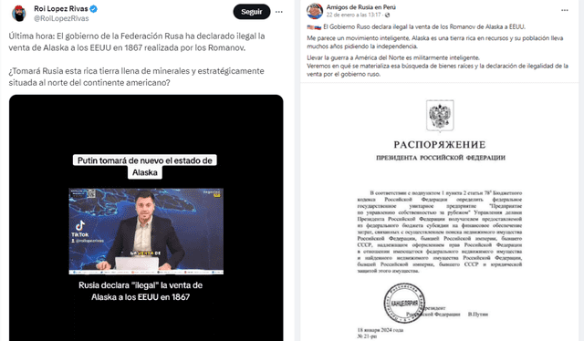  Izquierda: video que difundió el bulo en español. Derecha: el documento tergiversado. Fotos: X / Facebook   
