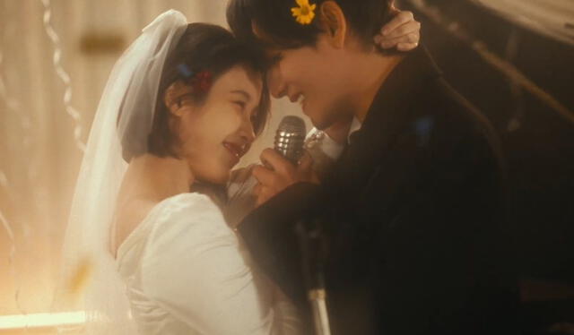  Taehyung y IU en el MV de 'Love Wins All'. Foto: captura YouTube/IU official 