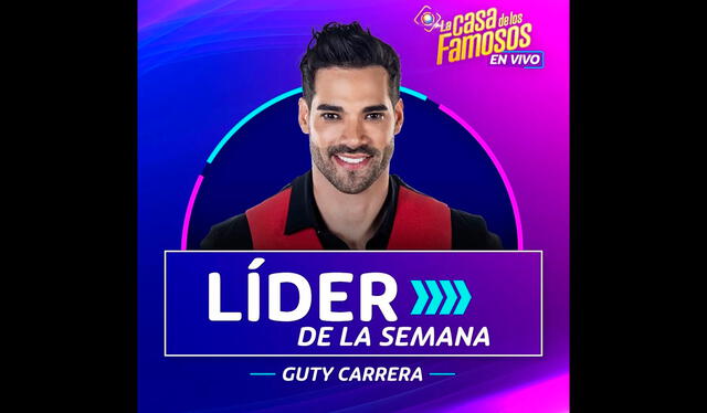 Guty Carrera fue elegido como el líder de la semana, tal como anunció en sus redes sociales. Foto: Instagram de Guty Carrera   