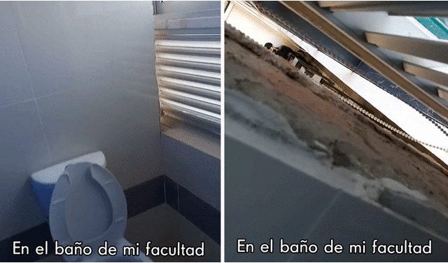 La ranura conectada al salón de clases hizo volar la imaginación de los usuarios en redes sociales. Foto: composición LR/TikTok/@carlos_trlis   