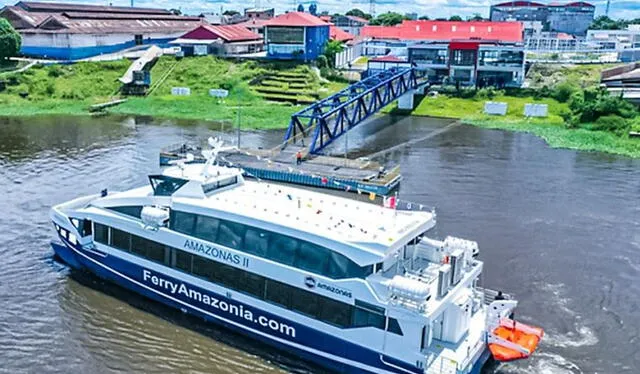  Hasta la fecha, el ferry de la Amazonía ha logrado trasladar a más de 400.000 personas. Foto: El Peruano   