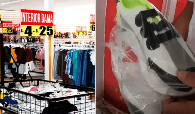 En los almacenes de remate se pueden encontrar ropa y calzados a bajo precio. Foto: composición LR/captura de YouTube/Julito TV   