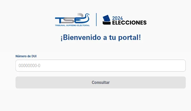 Portal web del Tribunal Supremo Electoral para hacer la consulta de tu lugar de votación. Foto: TSE   