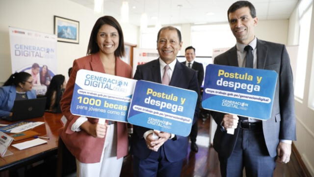 Beca ofrece oportunidad de estudio a jóvenes peruanos. Foto: MTPE   