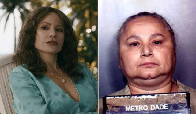  Sofía Vergara se encargó de darle vida a la famosa narcotraficante Griselda Blanco en la producción miniserie. Foto: composición LR/Netflix/Metro Dade Police Department    
