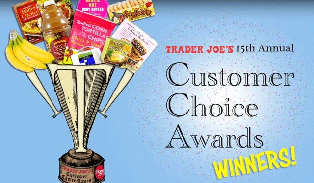 Los Customer Choice Awards se han vuelto una tradición de la cadena de supermercados nacida en California. Foto: Trader Joe's   