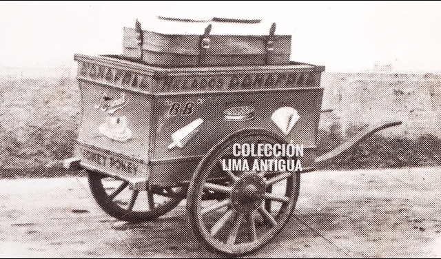  Antiguo carrito de helados D'Onofrio. Foto: Colección Lima Antigua 