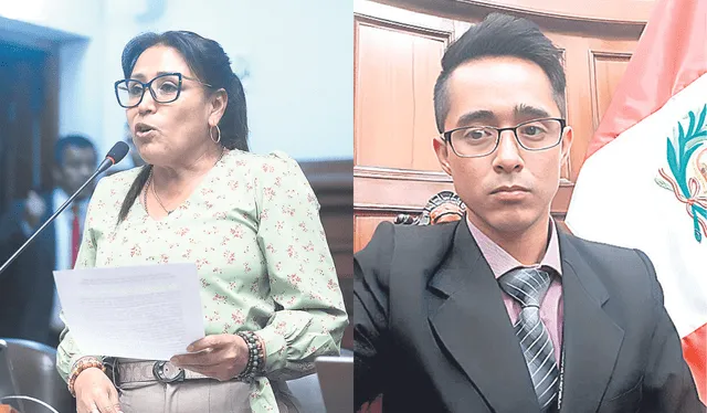  Caso polémico. Elizabeth Medina, la ponente, y Carlos Marina, presunto agraviado. Foto: difusión    