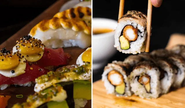  Comida japonesa más la peruana es igual a cocina nikkei. Foto: composición LR   