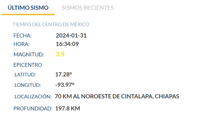 Sismo en México