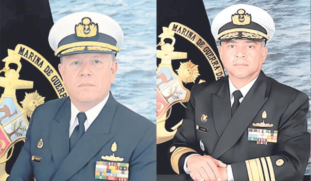  Ex comandantes generales MGP. Almirantes (r) Carlos Tejada Mera y José Noriega Lores. Foto: composición La República    