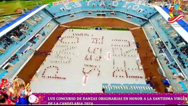 Mensaje remeció estadio de Puno y a nivel nacional. Foto: difusión    