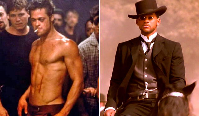  ‘El club de la pelea’ y ‘Wild Wild West’ son las películas que Brad Pitt y Will Smith, respectivamente, hicieron en vez de ‘Matrix’. Foto: composición LR/20th Century Fox/Warner Bros. Pictures  