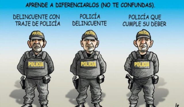 PNP considera ofensiva la caricatura de Carlos Tovar. Foto: La República    