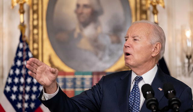 Joe Biden arremetió contra Robert Hur, quien asegura que el presidente no recuerda fechas importantes. Foto: AFP   