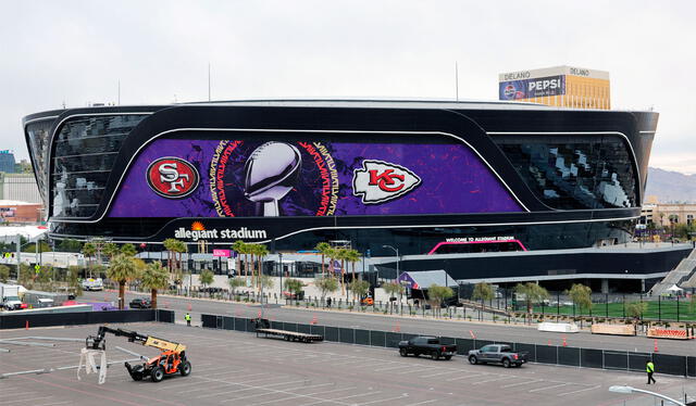 El Allegiant Stadium, casa de los Raiders, acogerá el juego de Kansas City vs. San Francisco por el Super Bowl. Foto: AFP   