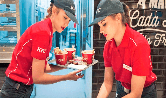  Trabajador de KFC. Foto: Perú Retails   