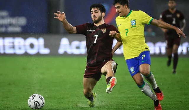 Venezuela no pudo superar a Brasil en la segunda fecha de la fase final del Preolímpico. Foto: AFP   