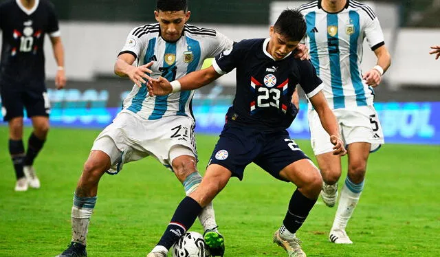 Paraguay llega de empatar con Argentina y ganarle a Brasil. Foto: AFP   