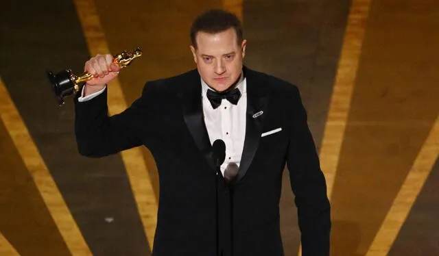   Brendan Fraser won the 2022 Oscar for best actor for his work in 'The Whale'.  Photo: AFP  