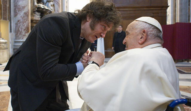 Milei se reunirá con el primer ministro italiano tras su visita al Vaticano. Foto: AFP