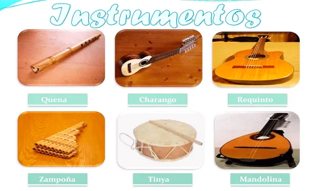  Instrumentos utilizados en el huaino. Foto: Difusión   