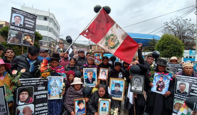 Asociación de víctimas del 9 de enero en Juliaca siguen en la búsqueda de justicia. Foto: Liubomir Fernández/La República   