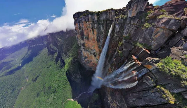 Esta catarata de Sudamérica tiene 979 metros, diecinueve veces más que el Niágara. Foto: Jesús Vergara Guayana/Medium