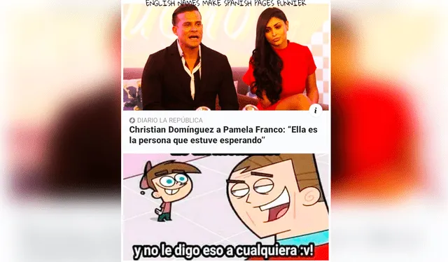  Los más hilarantes memes que dejó la entrevista a Pamela Franco en 'MQM'. Foto: X   